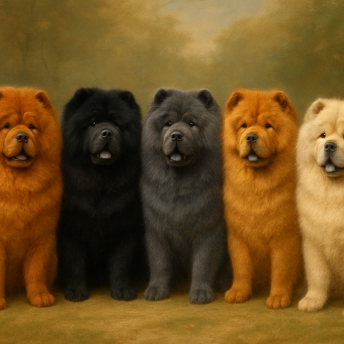 Chow Chow Coat Colors Cream to Black -AKC and CKC